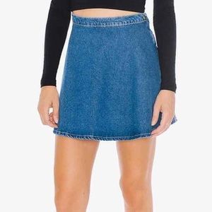 AA American Apparel Denim Circle Skirt